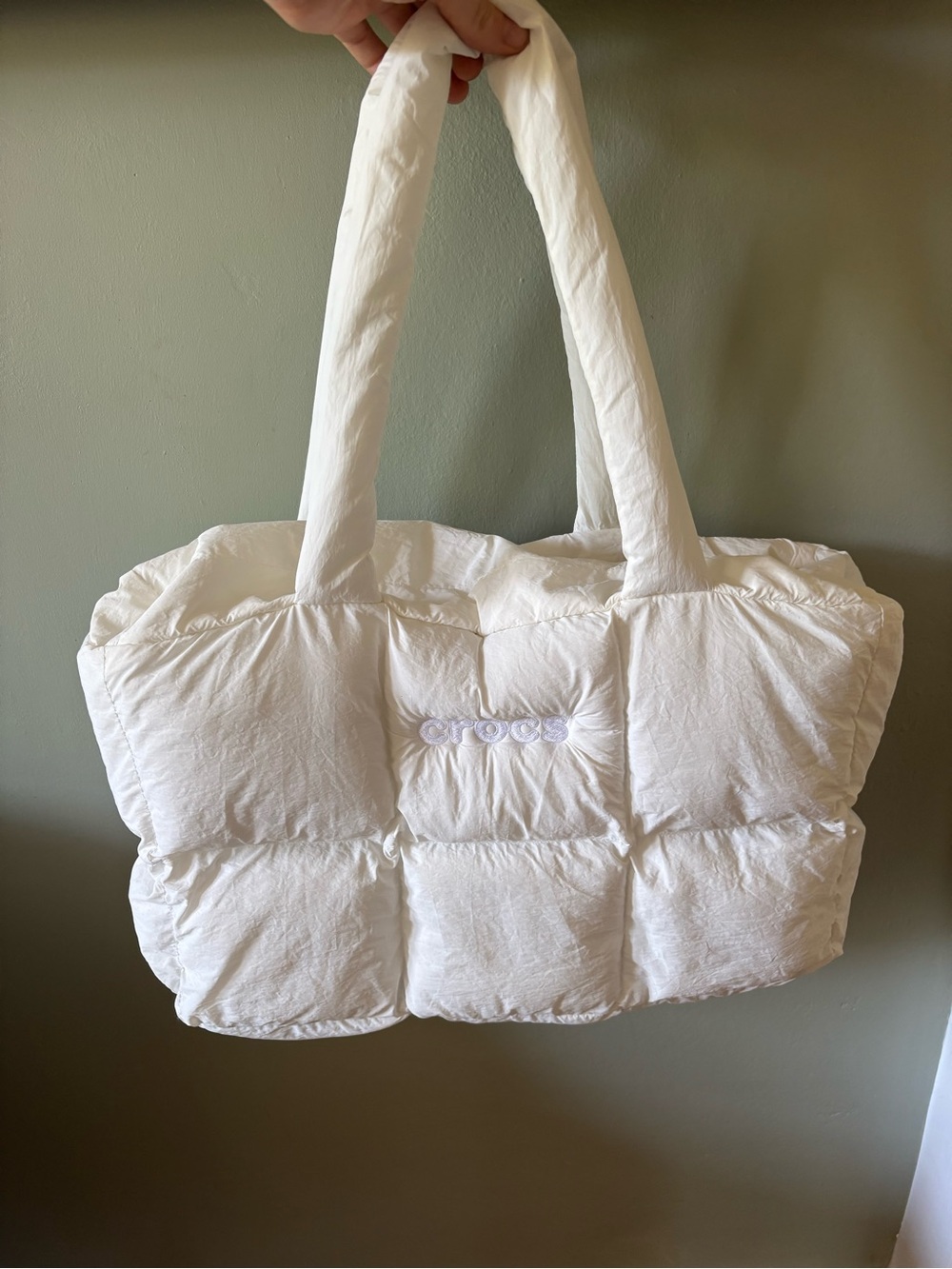NWOT Crocs Quilted Puffer Tote